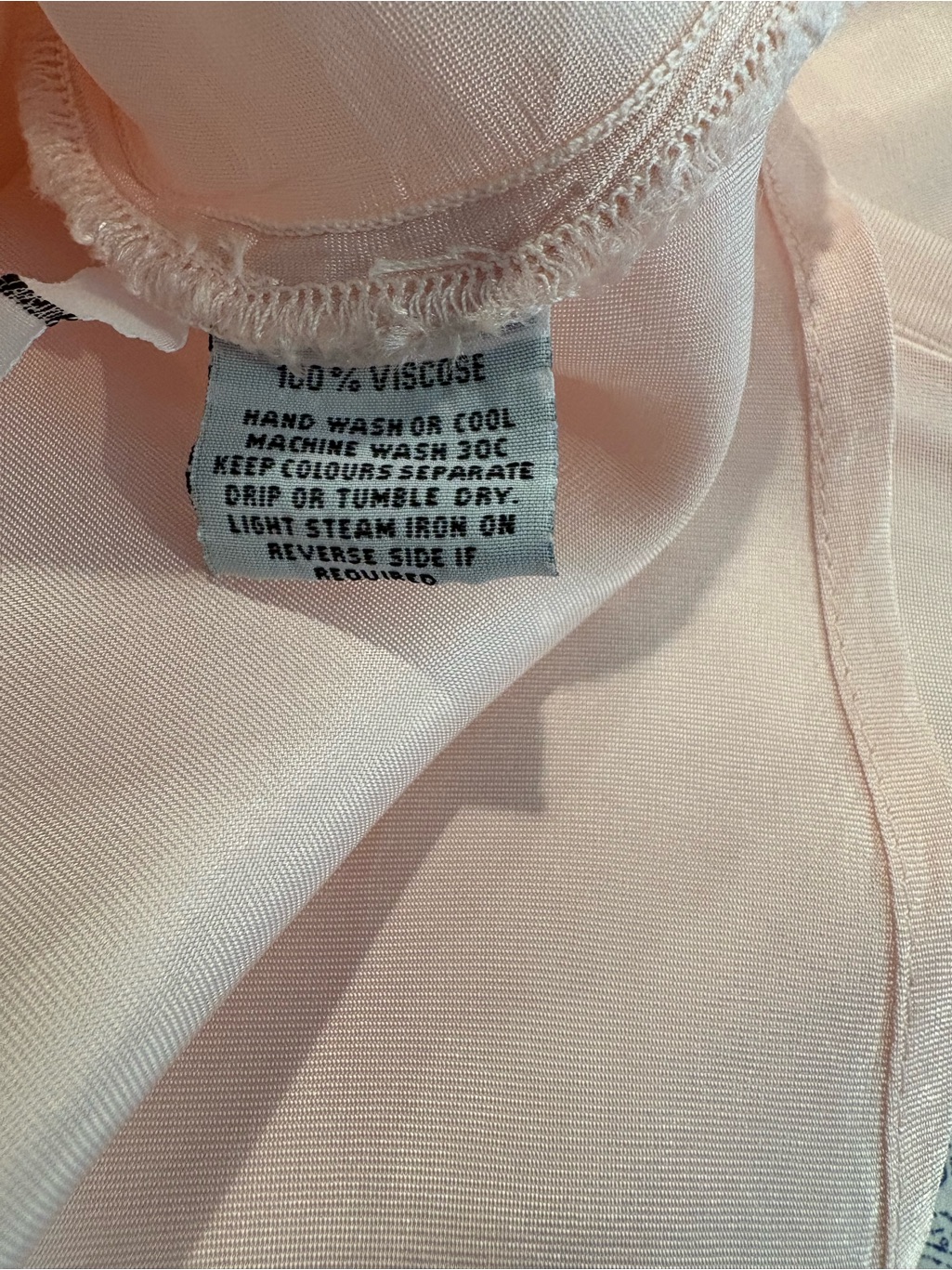 Ghost London Blush Pink Satin Slip Dress Minimalist Sophisticated Size Small — image 7 of 7